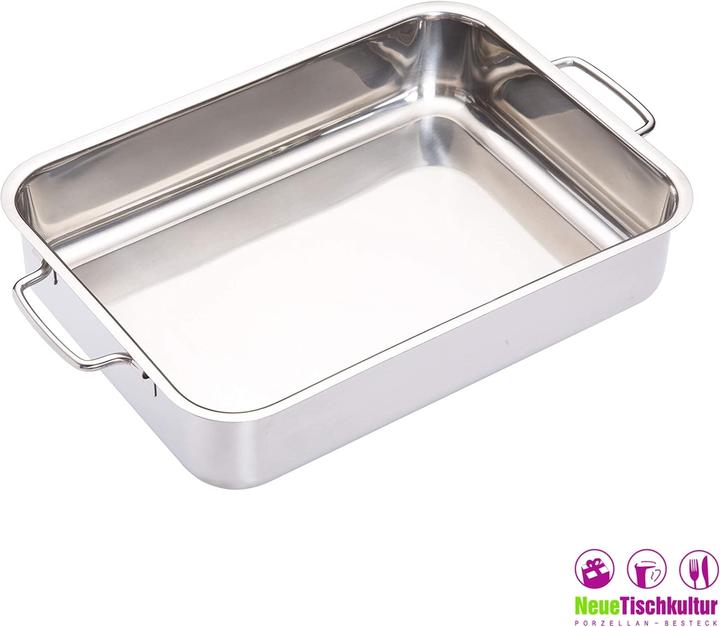 Immagine prodotto neuetischkultur Girarrosto rettangolare, acciaio inox (Pirofila + casseruola, Acciaio inossidabile)