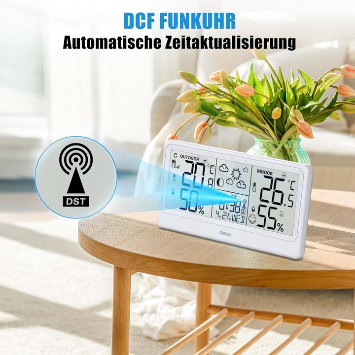 Actual product image Baldr Funk-Wetterstation mit Aussensensor und DCF Uhr