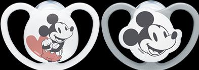 Image du produit NUK Sucette en silicone Disney Minnie Mouse Space, 0-6 mois, 2 pièces, grise & blanche (2 x, jusqu'à 6 M.)