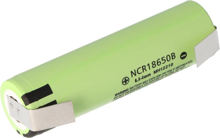 Immagine prodotto Panasonic Batteria NCR18650B + etichetta a saldare U (1 pz., 18650, 3400 mAh)