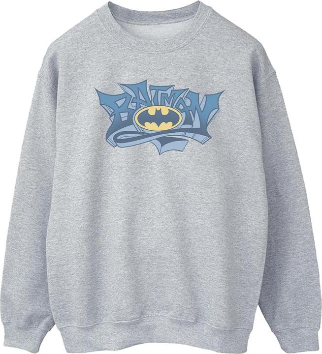 Batman Graffiti Logo Baumwolle Sweatshirt