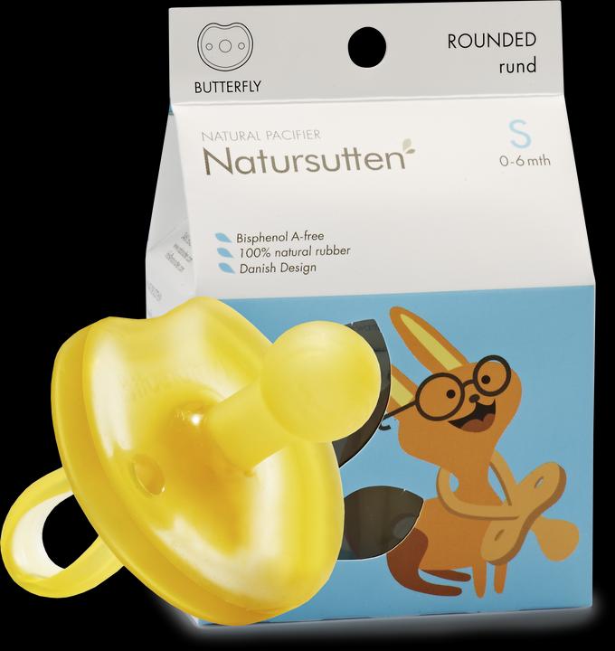 Actual product image Natursutten Organic Soother Butterfly Cherry Shape S 0-6 months (up to 6 M.)