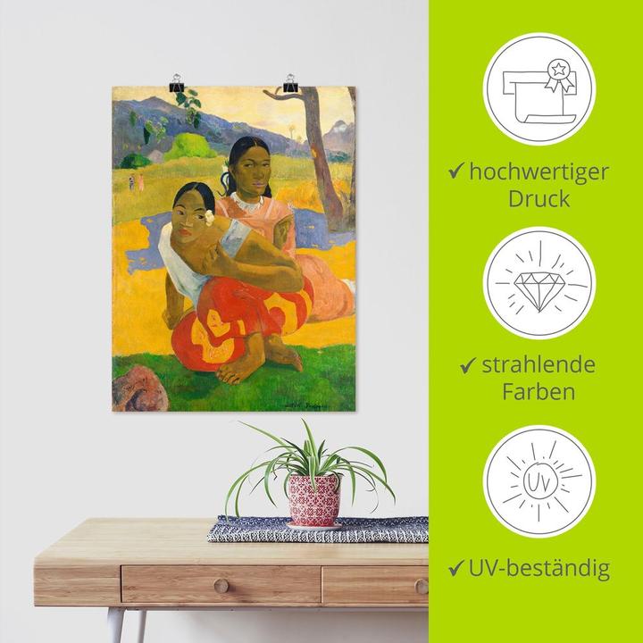 Actual product image Artland Poster Nafea Faaipoipo When will you get married? R1AY (45 x 60 cm)