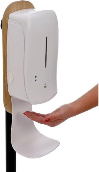Actual product image Update Displays Disinfectant dispenser with sensor white