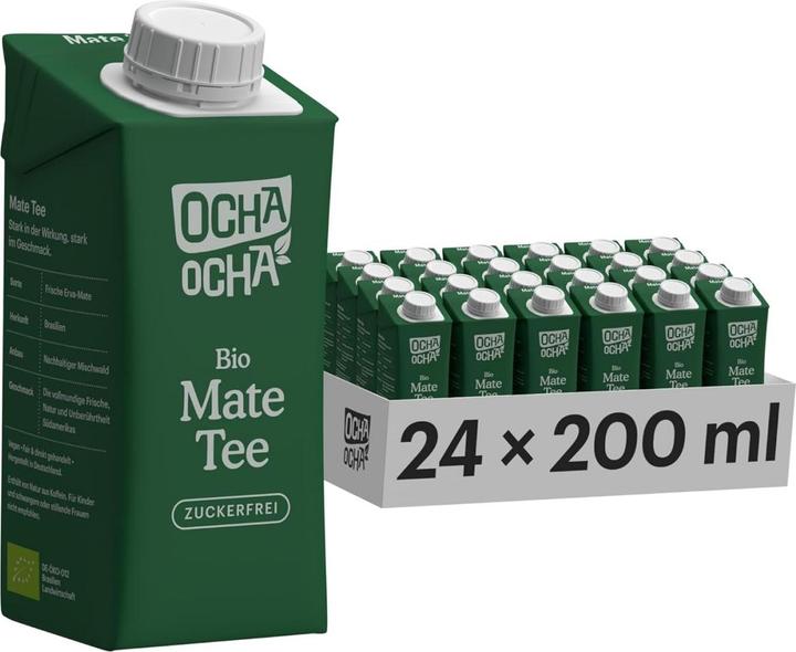 Actual product image Ocha Ocha Organic MATE - sugar free - zero calories - freshly brewed - box 24 x (24 x 20 cl)