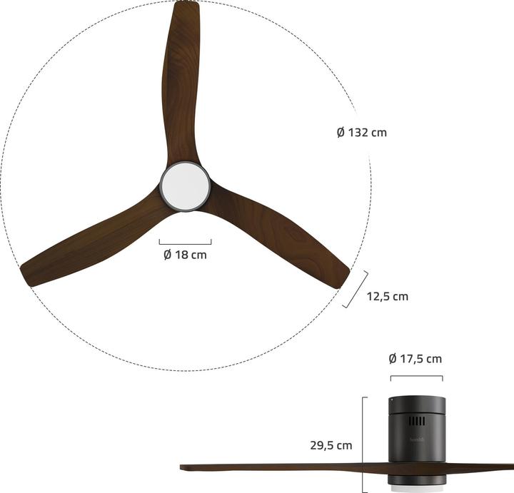 Immagine prodotto Hombli Deckenventilator mit Licht (43 dB)