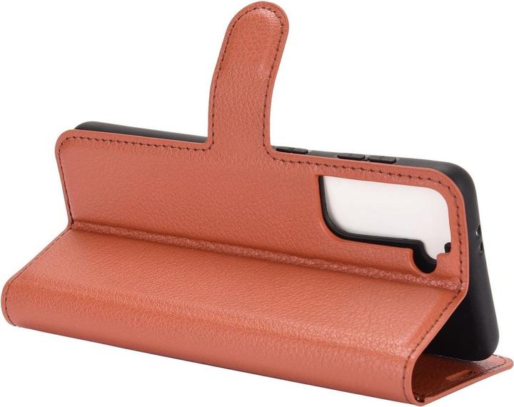 Produktbild König Design Hülle Handy Schutz für Samsung Galaxy S21 Case Cover Tasche Etuis Bumper Braun (Samsung Galaxy S21+)