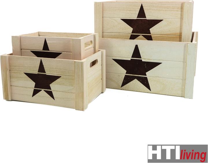 Immagine prodotto HTI-Living Set di scatole in legno (41 x 31 x 20 cm)