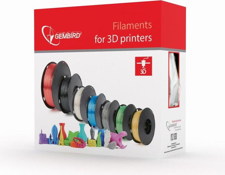 Image du produit Gembird Cassette de filament PLA bobine étroite (PLA, 1.75 mm, 1000 g, Jaune)