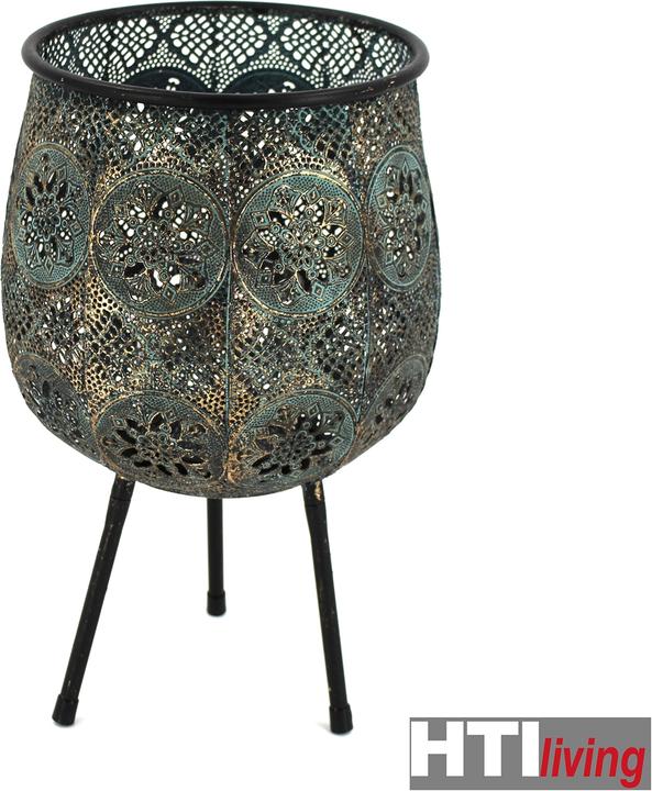 Actual product image HTI-Living Metal Lantern on Feet (1 x, 24 x 36 cm)
