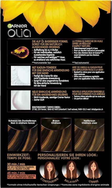 Actual product image Garnier Olia (1 For brown hair)