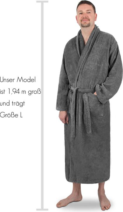 Image du produit Normani Peignoir de bain 100 % coton Lola (S, M, L, XL, XXL, 3XL, 4XL, 5XL, 6XL)