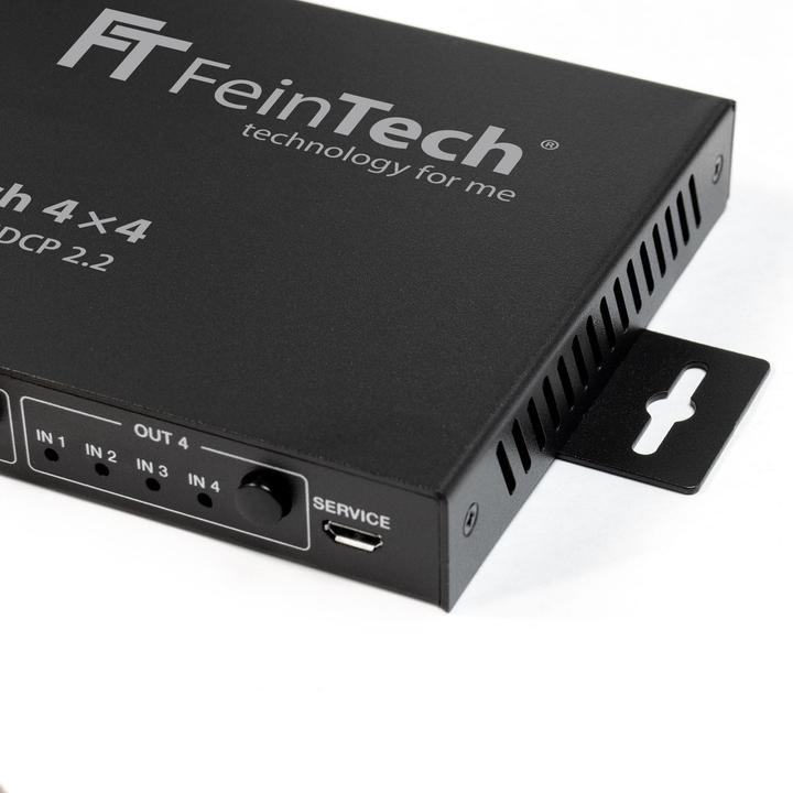 Actual product image FeinTech VMS04400 HDMI 2.0 Matrix Switch 4x4 mit Scaler