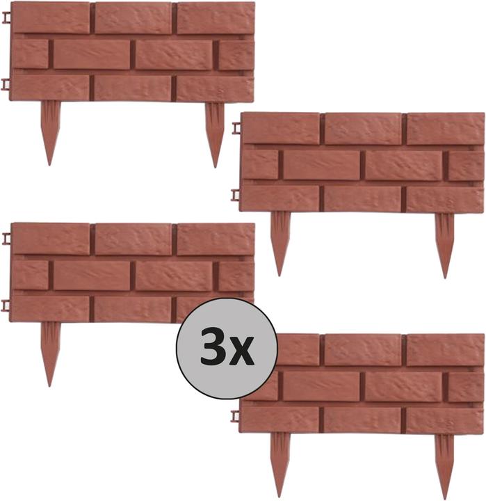 Produktbild HTI-Living Beeteinfassung Steinmauer Terracotta (540 cm)