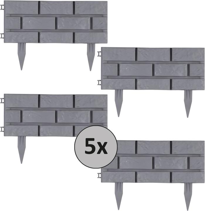 Produktbild HTI-Living Beeteinfassung Steinmauer Grau (900 cm)