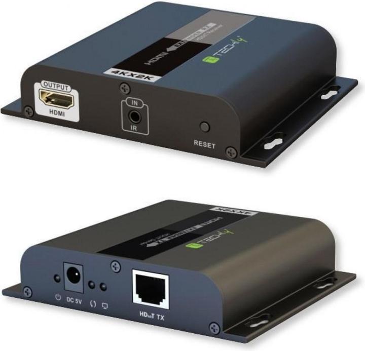Image du produit Techly HDbitT Extender HDMI 4K émetteur/récepteur sur IP avec IR, 120m L'extender HDMI IDATA EXTIP-3834K...