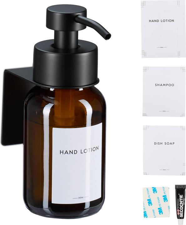 Actual product image Relaxdays Seifenspender zur Wandbefestigung
