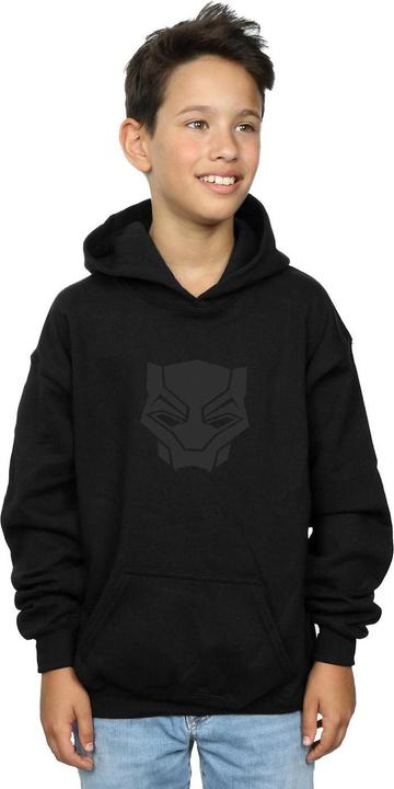 Produktbild Jungen Schwarzer Panther Schwarz auf Schwarz Hoodie (140, 146)