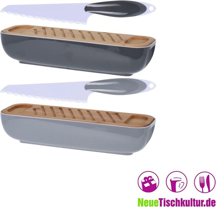 Actual product image neuetischkultur Lunch box with knife