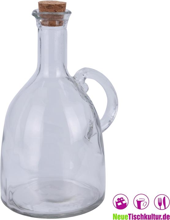 Produktbild neuetischkultur Glasflasche bauchig mit Korken (500 ml)