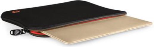 Produktbild NoName Étui de protection (Housse) LA robe en Néoprène pour MacBook 12"max (Noir/Rouge) (12", Apple)