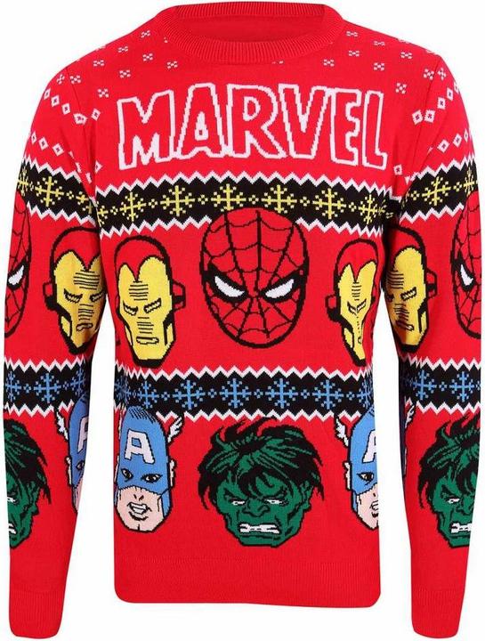 Image du produit Sweat-shirt tricoté pour adultes avec visages (XXL)