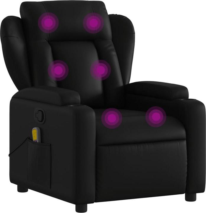 Immagine prodotto VidaXL Sedia da massaggio in similpelle nera,Colore: Nero, Materiale