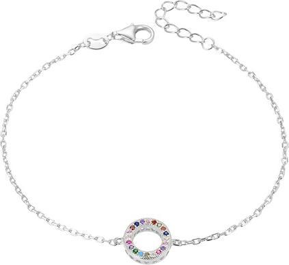 Produktbild Beneto Modern silver bracelet with zircons AGB581 / 21