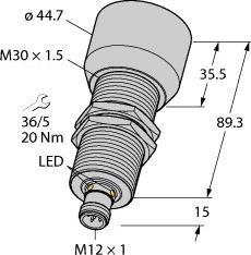 Produktbild Turck Ultraschallsensor Reflexionstaster RU600U-M30E-LI8X2-H1151