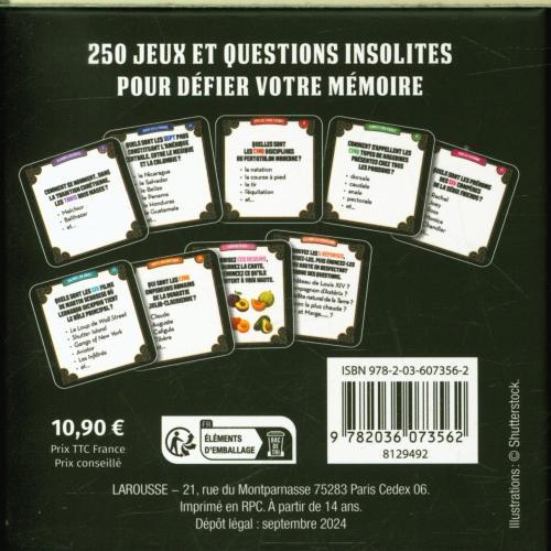 Actual product image Défis et jeux de mémoire (French)