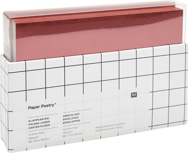 Produktbild Rico Design Spiegelkarton/Perlmutt rot.300463 (20 x)