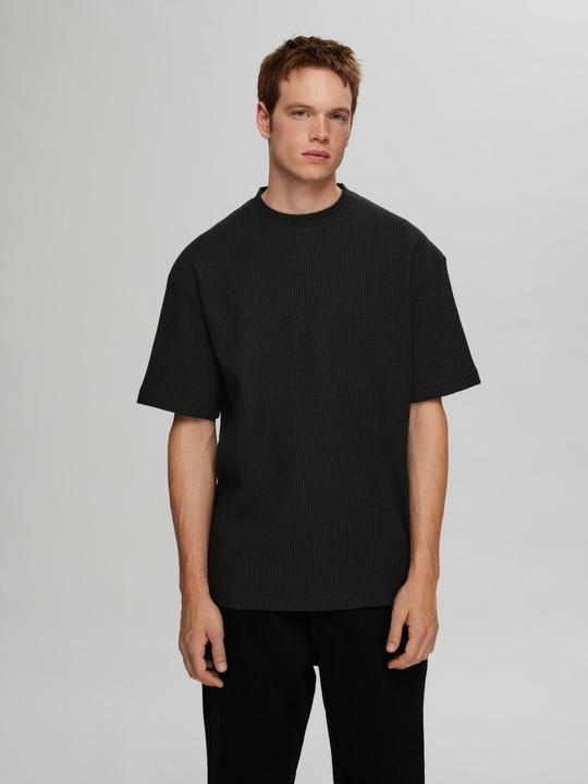 Actual product image Selected Homme Relaxed Fit Waffelmuster T-Shirt (XL)