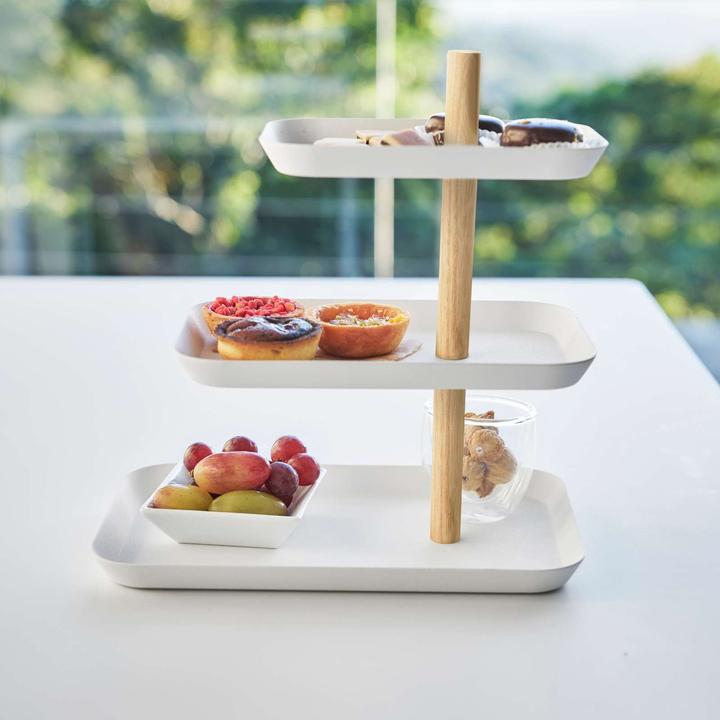 Actual product image Yamazaki 3-stöckiger Schmuckständer mit drehbaren Ablagen RIN