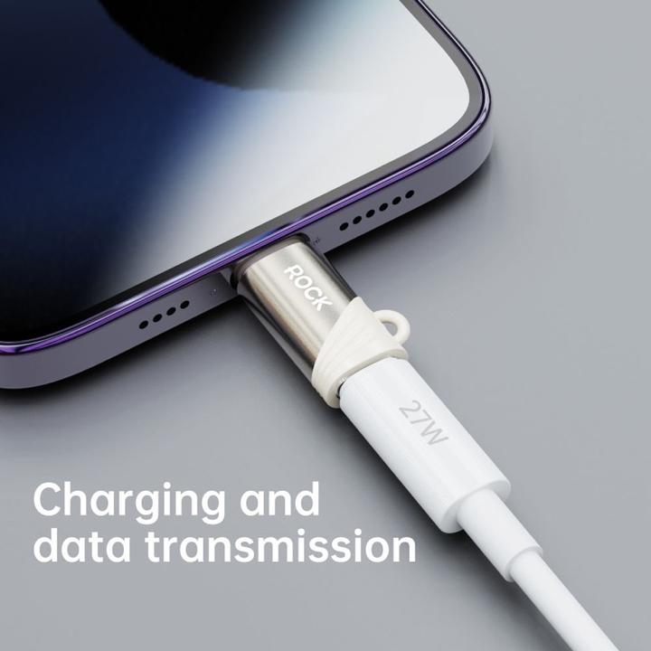 Actual product image Rock - RCL0021 Adapter USB Typ-C Female zu Lightning Adapter männlich, Gold (USB Type C, Lightning)