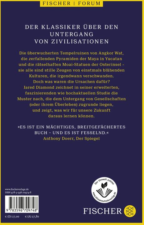 Actual product image Kollaps (German, Jared Diamond, 2023)