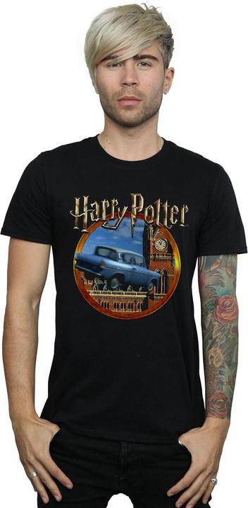 Actual product image Mens Flying Car T-Shirt (4XL)