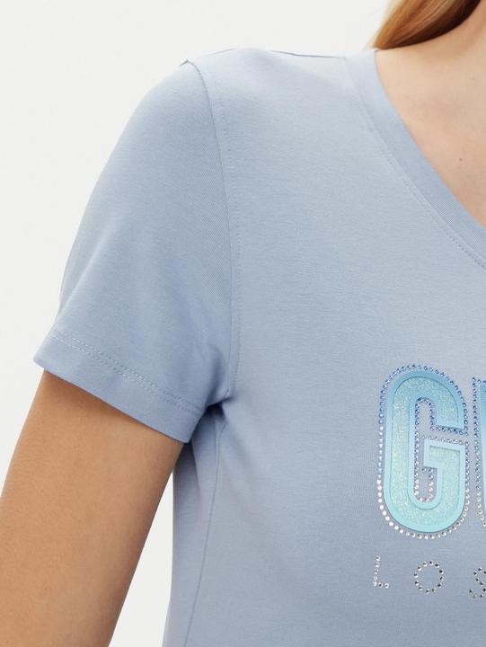 Immagine prodotto Guess T-shirt girocollo con logo degradé e paillettes donna (S)