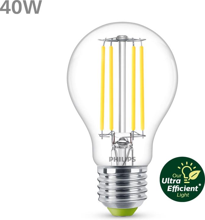 Energie-Label Philips Lampe (E27, 2.30 W, 485 lm, 1 x, A)