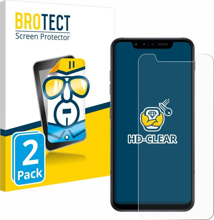 Actual product image BROTECT Screen Protector Clear (2 Piece, G8s ThinQ)