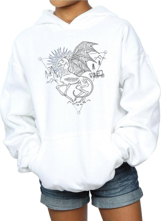 Produktbild Thestral Line Art Kapuzenpullover Mädchen (152, 158)