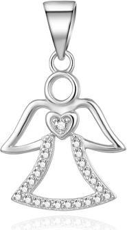 Agato Sparkling silver pendant Angel AGH764