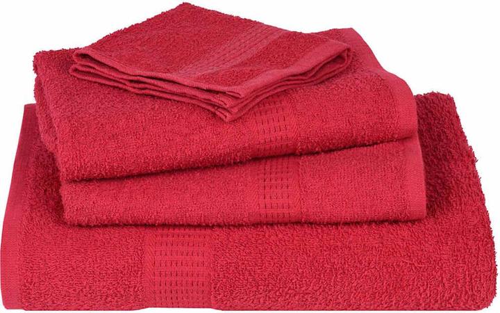 Produktbild VidaXL Handtücher 4 Stk. Rot 100x200 cm 360 g/m² 100% Baumwolle Strandtuch (100 x 200 cm)