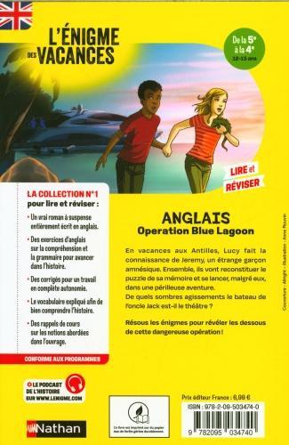 Immagine prodotto Opération Blue Lagon : de 5e à la 4e, 12-13 ans (Inglese, Garner Charlotte, Marcelin Jacques, 2024)