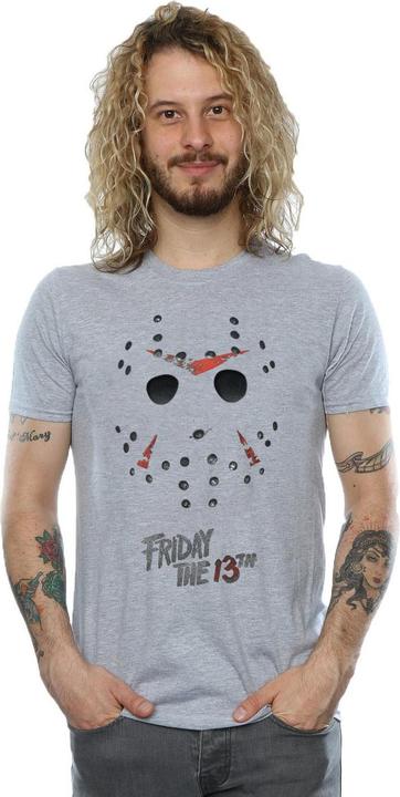 Actual product image Absolute Cult Mens Jason Hockey Mask T-Shirt (S)