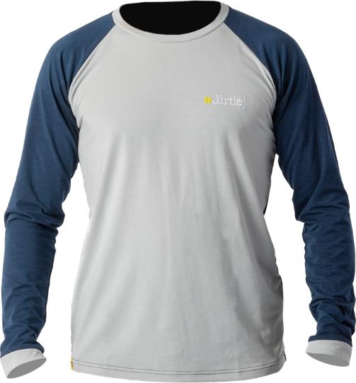 Produktbild dirtlej Mountee drirelease® Merino Longsleeve Jersey, grau/blau, XL (XL)