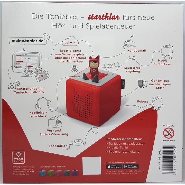 Image du produit Tonies Toniebox Starter Set Red (Creative Tone) (Allemand)