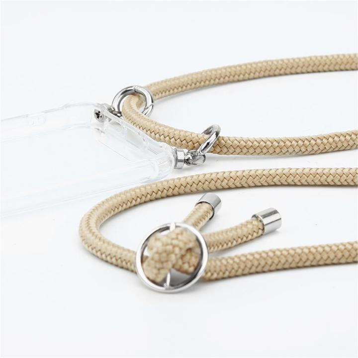 Actual product image Cadorabo TPU Mobile Phone Chain SILVER Cover