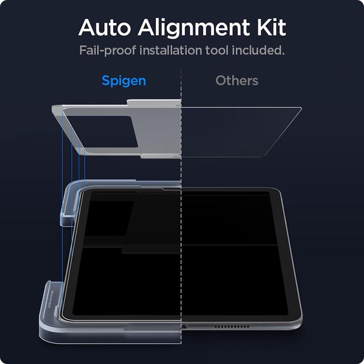 Image du produit Spigen tempered glass Glas.TR "EZ FIT" for iPad Air 4 2020 / 5 2022 (1 pièce(s), iPad Air 2020 (4. Gen))