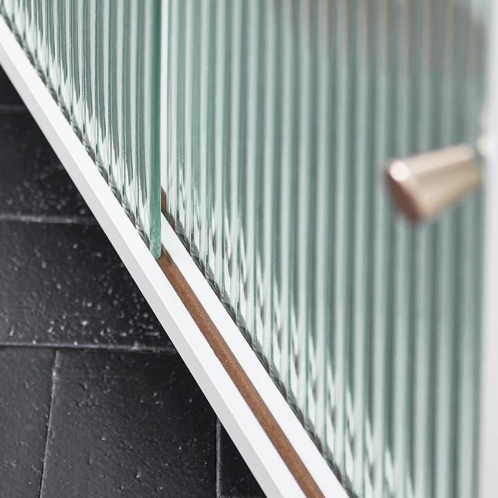 Produktbild SoBuy Nischenregal mit Glastür (20 x 60 x 71 cm)