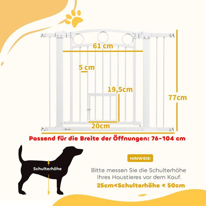 Produktbild Swisshandel24 Türschutzgitter, 76-104 cm Treppengitter, Treppenschutzgitter, Treppenschutz